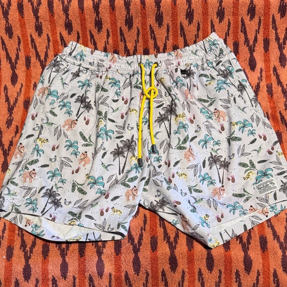 Baja Llama Other - Baja llamaTropical Print Men's swimming athletic Shorts